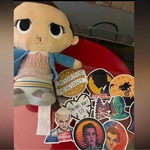 Stranger things plush and stickers